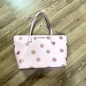 Rose Gold Dot Tote